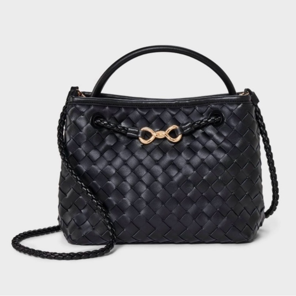 A NEW DAY Check Woven
Satchel Handbag new 🆕